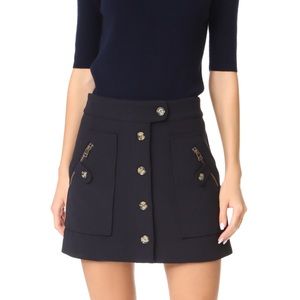 Veronica Beard Navy Blue Monroe Mini Skirt